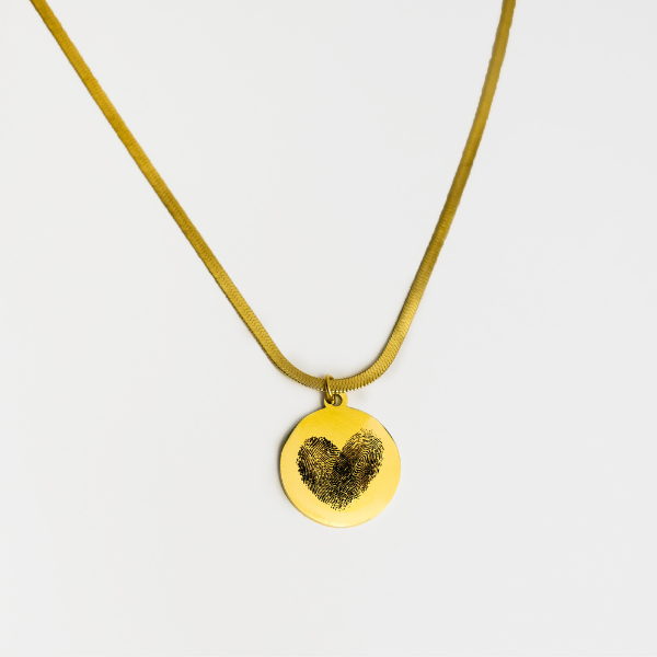 Fingerprint necklace by The Solace Ph